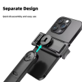 Door Phone Holder Without Tripod Bluetooth Quick Rotation AI Tracking C17 Unipod 360° Auto Line Selfie Stick. 