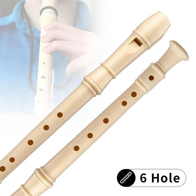 Generic Plastic Recorder Flute Soprano Flute Musical Instrument For Kids 6 Hole C Key Soprano Easy to play & carry
