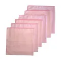 New Born Baby Napkins 18 x 18 Pink Colour Plain Single Layer 6 PCS Pack ( ayara baby products ). 