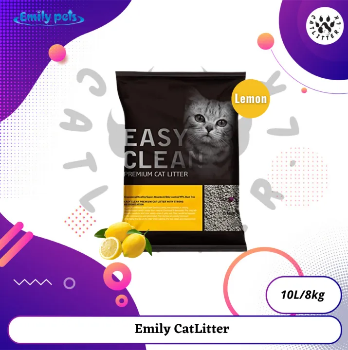 Emily Pet Cat Litter (10L/8kg) Lemon