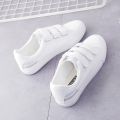 【ALLGOOD】Summer Woman Shoes Fashion Woman PU Leather Shoes Ladies Breathable Flats Casual Shoes White Sneakers Vulcanize Shoes. 