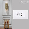 CR1 Series - DIY Wall Socket Module EU Brazil Socket Wall C-Type USB 3.0 TV CAT6 Internet Socket HDMI Socket. 