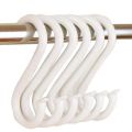 3pcs S Hooks Hanging Mini Plastic White S Shaped Utensils Clothes Towel Spoon Hangers Racks Hooks. 