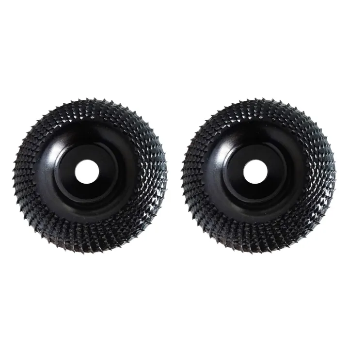 2X Grinder Wheel Disc 4 Inch Wood Shaping Wheel, Wood Grinding Shaping Disk for Angle Grinders with 5/8Inch Arbor