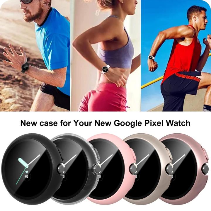 Tempered%20Glass+Case%20For%20Google%20Pixel%20Watch%202%20Screen%20Protector%20Glass%20Cover%202%20in%201%20Bumper%20For%20Google%20Pixel%20Watch%20Protective%20Cover%20-%20Image%206