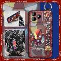 Dirt-resistant Lanyard Phone Case For Oukitel C53 Wristband protective Cute ring Cartoon Shockproof Waterproof Kickstand. 