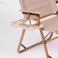 recliner Side Desk Cup Holder Drink Holder for Garden Lounge Chair Fishing khaki. 