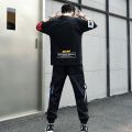 Boys Suit Trendy Handsome Loose Korean Style Short Sleeve T T-shirt Summer New Fashion Brand Gym Clothes Set Matching. 