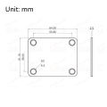 bellylady Alltoy Neck Plate with 4 Screws Replacement Part for Electric guitar Bass. 