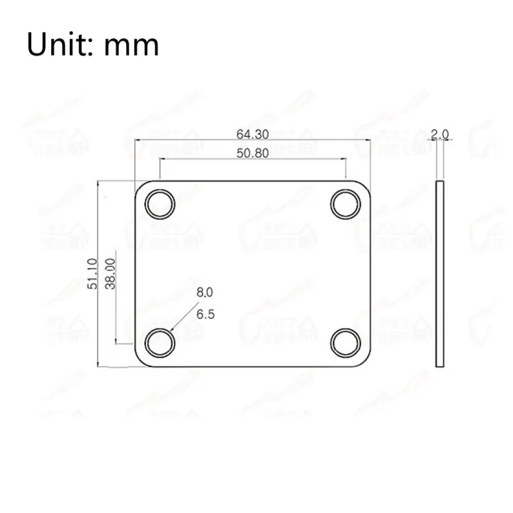bellylady%20Alltoy%20Neck%20Plate%20with%204%20Screws%20Replacement%20Part%20for%20Electric%20guitar%20Bass%20-%20Image%206