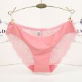 APIPEE Women Full Lace Panties High-Crotch Transparent Floral Bow Soft Briefs Underwear Culotte Femme. 