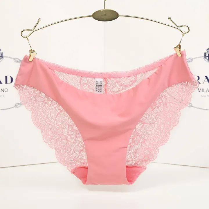 APIPEE%20Women%20Full%20Lace%20Panties%20High-Crotch%20Transparent%20Floral%20Bow%20Soft%20Briefs%20Underwear%20Culotte%20Femme%20-%20Image%204