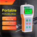 PHB-1 Handheld PH Meter Portable Digital PH Tester 0.01 Accuracy with Temperature Sensor for Water Lab Pool. 