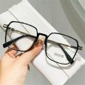 Stylish Square Anti-Blue Light Glasses for Women Retro Clear Frame Anti Radiation Glasses Korean Style Transparent Glasses. 