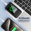 Large Screen Touch Earphone Large Battery Multiple Function In Ear Style Headphone Flashlight 8000mAH Power Bank Music Game. 