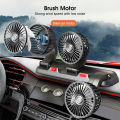 Maytto USB Car Fan 360° Adjustable Car Cooling Fan Three Head Air Fans Powerful Dashboard Cooler Fan Brushless Motor Foldable Adjustable Three Head Fan For Car / Home / Office. 