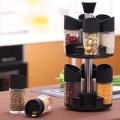 Spice Rack 12 pcs rotating spice rack double layer 360 rotating Spice rack Kitchen Spice organizer. 