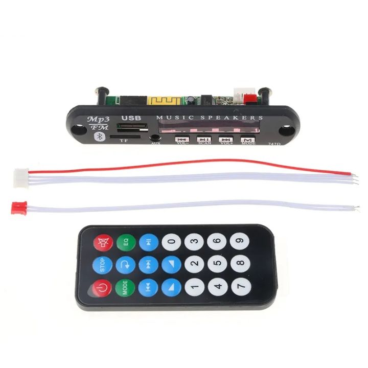 MANYOU%20Bluetooth%20Audio%20Module%20MP3%20WMA%20Player%20MP3%20decoder%20with%20Board%20Module%20w/SD%20Card%20Slot/USB%202.0%20Port/FM/Remote%20Display%20(7-12V)%20-%20Image%202