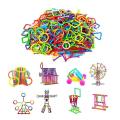 Stick Blocks  Building Toy Building Blocks Bars Different Shape Educational Construction Engineering Set 3D Puzzle, Interlocking Creative Connecting Kit, Great STEM Toy for Both Boys and Girls. 