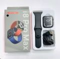 i8 Pro Max Touch Screen Bluetooth Smartwatch with Activity Tracker Compatible with All 3G/4G/5G Android & iOS Smartphones - Black. 