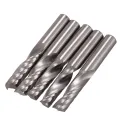 5Pcs 6Mm 1/4 Inch Carbide Cnc Router Bits One Single Flute End Mill Tools 22Mm. 