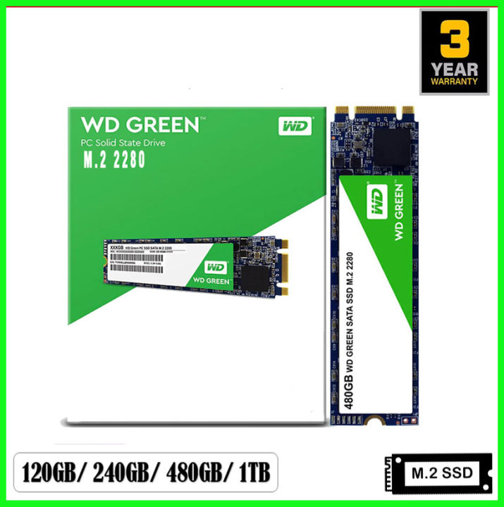 WD Green SSD M.2 120GB/ 240GB/ 480GB for Desktop Laptop SATA3 Solid State Drive