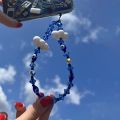 HERLOOK Blue Evil Eye Phone Straps White Clouds Phone Chain String Y2K Accesories Cellphone Charm Jewelry. 