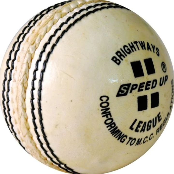 White Colour Nice Sewing A Grade Quality Leather Cricket Ball | Nisaco Mall