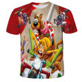 Scooby doo Cartoon Anime figures Harajuku T-shirt 3D Printing Boy Girl Children With Round Neck Short Sleeves Baby Clothes. 