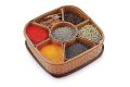 7 Section Masala Box, 700ml Masala Container For Kitchen, Multipurpose Masala&Rangoli box, Airtight Masala Storage Containr Spice Rack. 