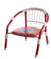 Steel Feeding Chair 550 | Portable, Stackable, Lightweight Chair with Food tray | Multicolour | |Blackkito|. 