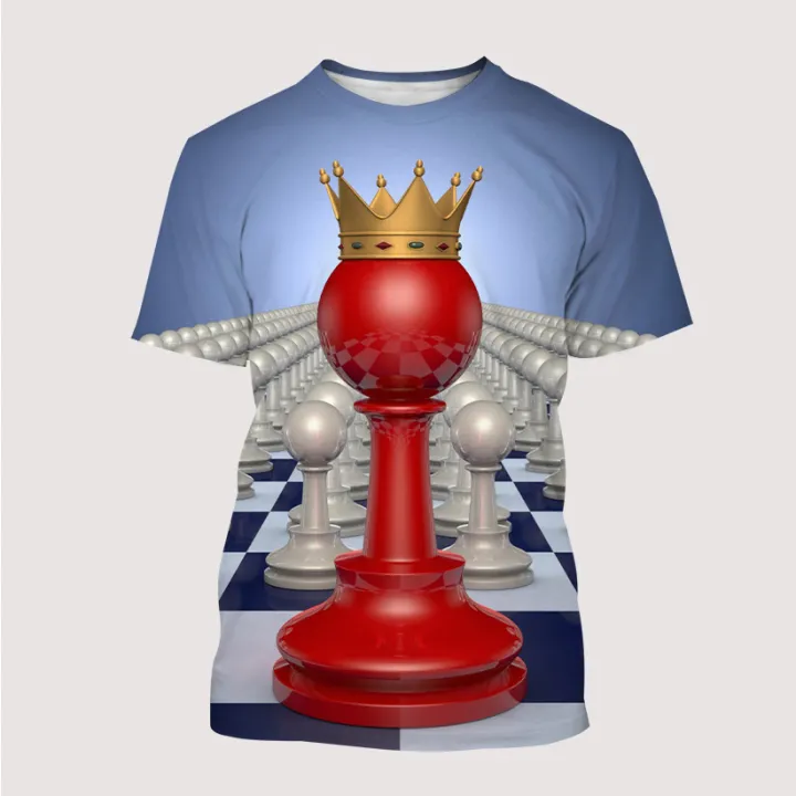Chess%20Board%20Black-and-white%203d%20Print%20T-shirt%20Child%20Fashion%20Oversized%20T-shirts%20Harajuku%20Short%20Sleeve%20Tops%20Tees%20Tshirt%20Clothes%20-%20Image%202