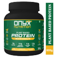 Onyx Nutrition Plant-Based Protein Powder – Belgian Chocolate | 23g protein per scoop| Complete Amino Acid Chain| No Added Sugar | Muscle Gain & Recovery. 