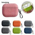Sutuiying Fine Cloth Texture Earbuds Box PC Bargain price Case with Hook For AirPods 3. 