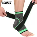Sports Ankle Brace Compression Strap Sleeves Support 3D Weave Elastic Bandage Foot Protective Gear Gym Fitness-1pcs. 