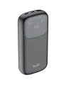 20000mAh Quick Charge Digital Display Power Bank with Built-in Charging Cables USB, Type-C and Micro-USB. 