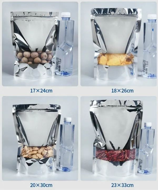50%20Pieces%20(10x15cm)%20(50g-75g)%20Aluminium%20Foil%20Clear%20Front%20Large%20Window%20Zip%20Lock%20Silver%20Color%20Transparent%20Pouch%20Bags%20For%20Packaging%20Tea,%20Coffee,%20Dried%20Foods,%20Candy,%20Species,%20Snacks,%20Nuts%20&%20All%20Industrial%20Products%20-%20Image%207