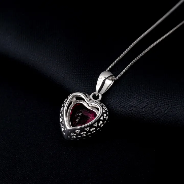 Potiy%20Heart%20Shape%203.6ct%20Created%20Ruby%20Pendant%20Necklace%20No%20Chain%20925%20Sterling%20Silver%20for%20Women%20Daily%20Wedding%20Party%20Jewelry%20-%20Image%203