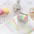 5pcs/set Macarone solid Tape Set Tape Cute School Suppliers Stationery Gift Presented. 