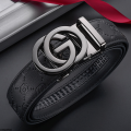 Yuxin shop2025 Belts Men width 3.4cm Luxury Brand Designer Fashion Automatic Buckle Genuine Leather Men's Jeans High Quality Waist Male Strap. 