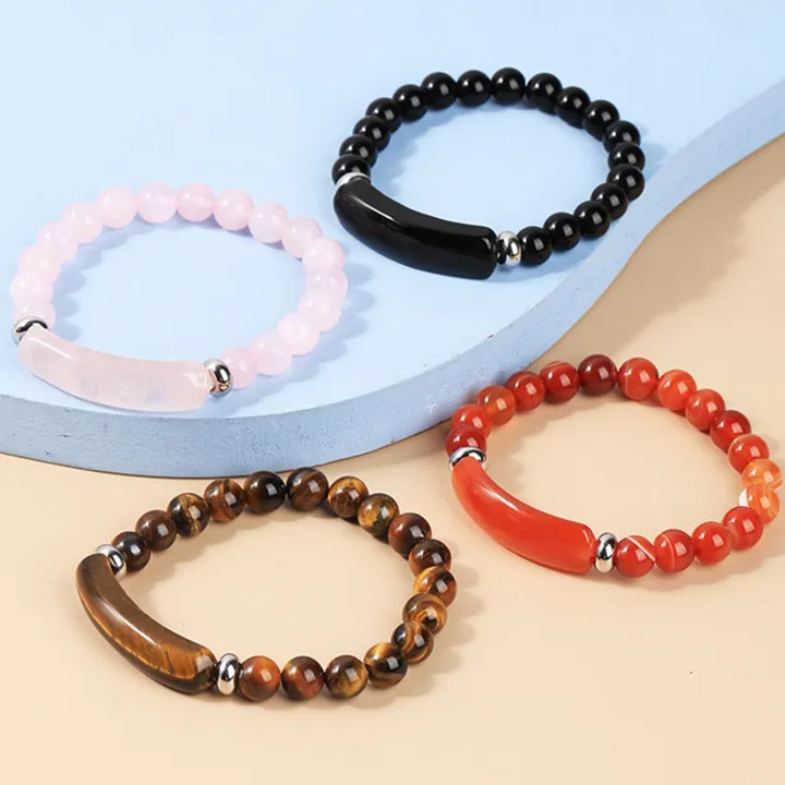 Women%20Bracelet%208mm%20Round%20Beads%20Natural%20Stones%20Elegant%20Pink%20Faux%20Crystal%20Bridge%20Ladies%20Bracelet%20Fashion%20Jewelry%20-%20Image%204