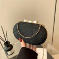 Pleated Evening Handbag Elegant Glitter Top Handle Bag Clip Top Handle Clutch Bag for Wedding Party Dinner Ladies Formal Event. 