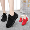 Fashion Casual Walking Breathable Non-Slip Soft Sole Pointed Toe Sneakers For Women. 