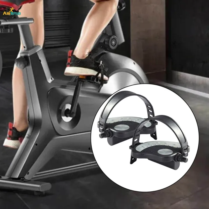 Exercise%20Bike%20Bicycle%20Pedals%20with%20Adjustable%20Straps%20Short%2014mm%20spindle%20-%20Image%205