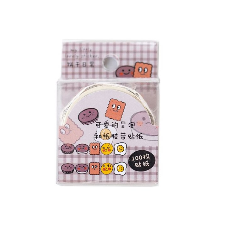 100pcs/lot%20Cute%20Bread%20Washi%20Tape%20Kawaii%20Decorative%20Masking%20Scrapbooking%20Sticker%20Japanese%20Stationery%20-%20Image%206