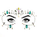 3D Face Jewel Crystal Body Art Sticker Make Up Festival Face Gems Glitter Rhinestones Face Tattoo for Festival Party Dressing UP. 