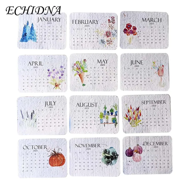 Wildflower s Paper 2025 Plant Calendar with Plantable Growing Plants Eco-friendly Nature Planner for Sustainable Living Buyers' Favorite Eco-friendly Calendar