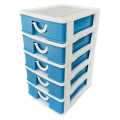 Mini Small Drawer Layer 5 In 1 blue / green / pink / orange / baby office drawer Set Plastic Colorful Storage Box For Medicine Stationery Items Cosmetics Money Jewelry & Other Small Items For Storing Purpose. 