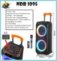 NDR 1097 Bluetooth karoke Speaker party box 2 Year Warranty with Wireless  MIC, Remote control BLUETOOTH, USB, SD, FM , AUX , MIC INPUT RECHARGEABLE BATTARY Dual 8 INCH WOOFER SIZE  24*11INCH  Bluetooth Karaoke Speaker. 