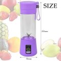 Ultimate Convenience with the 380ml USB Rechargeable Portable Blender - Ideal for Smoothies, Personal Shakes, and Juicing. 